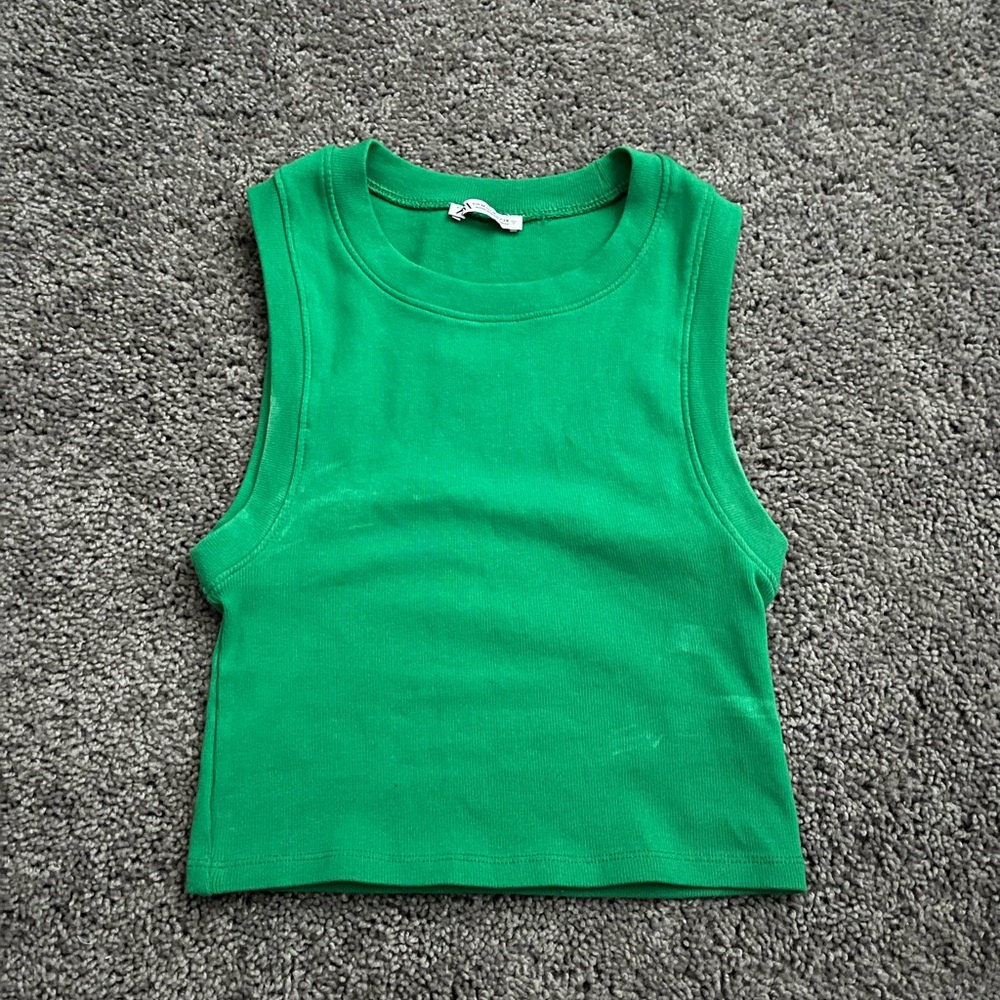 Zara Green Tank Top